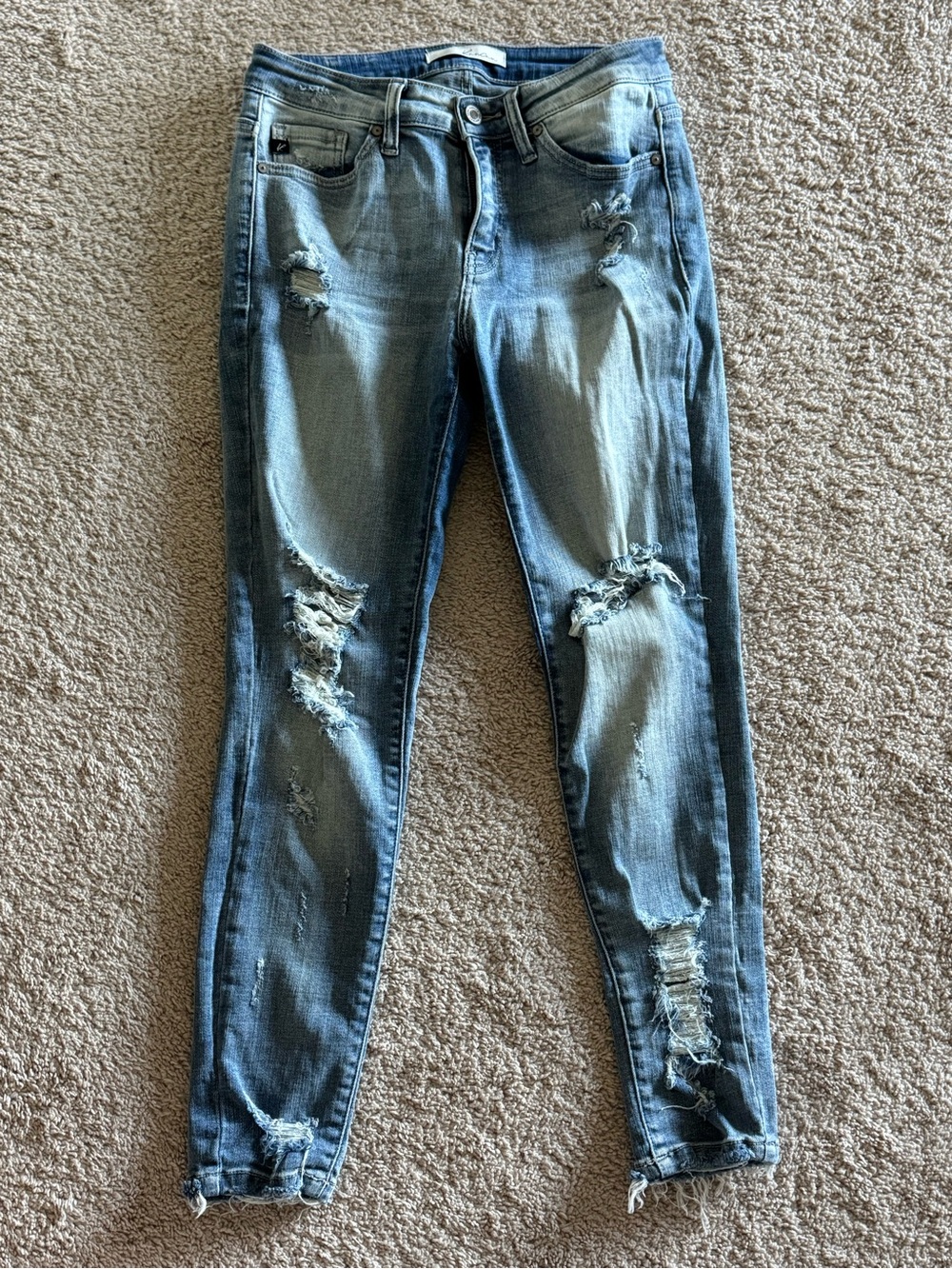 KanCan Light Blue Distressed Skinny Jeans
